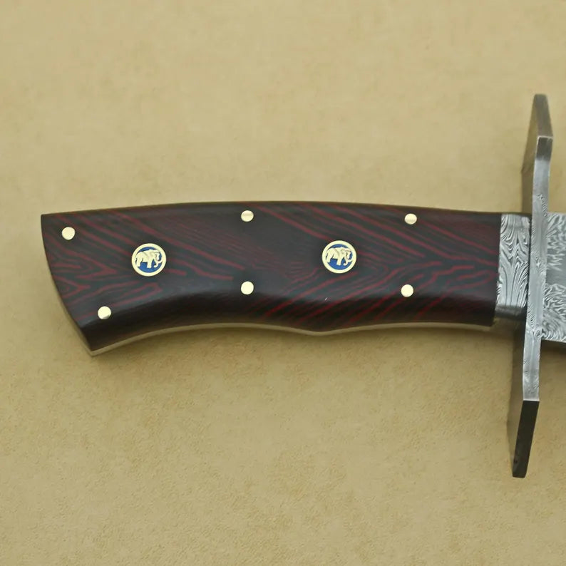 Damascene Bowie Knife