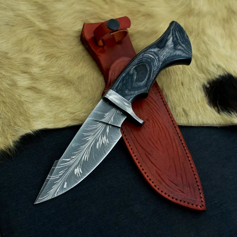 Damascene Hunting Blade DB03