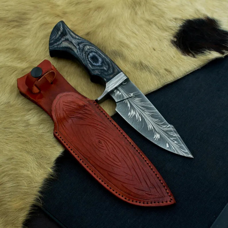 Damascene Hunting Blade DB03