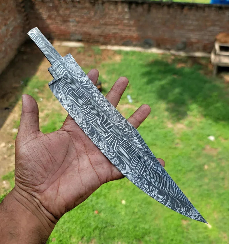 Damascene Mosaic Blank Blade Bd01