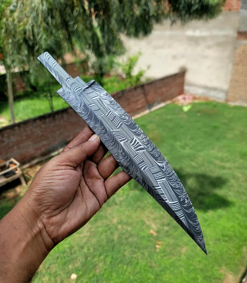 Damascene Mosaic Blank Blade Bd01