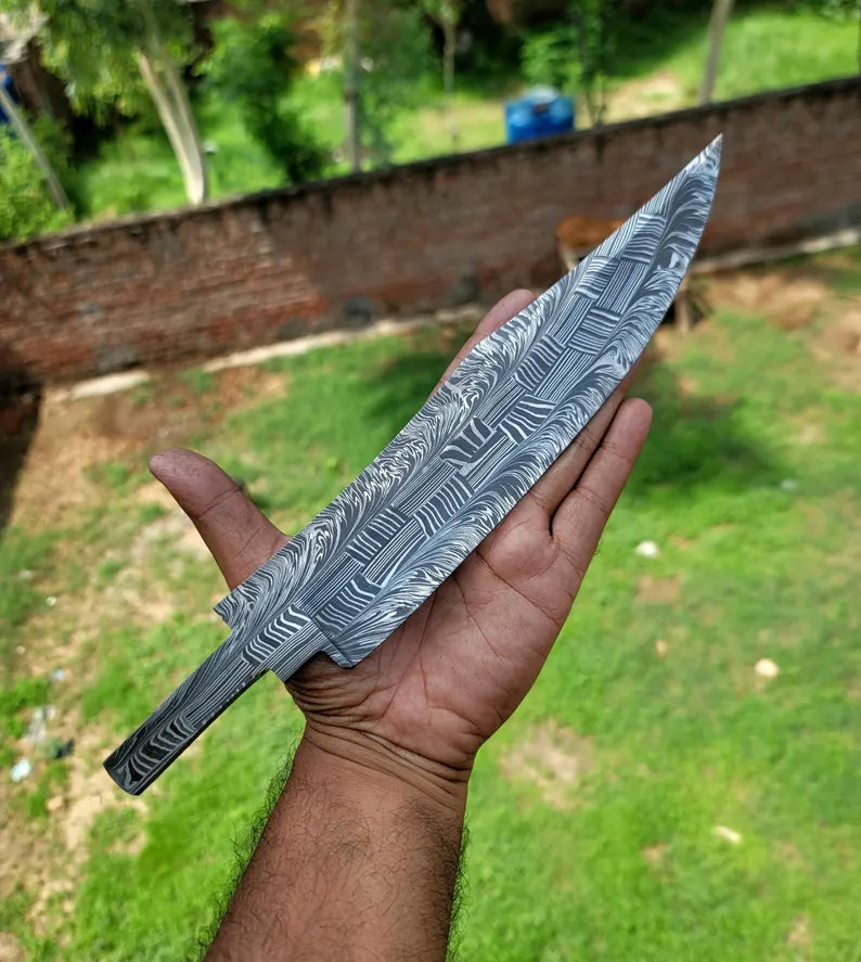 Damascene Mosaic Blank Blade Bd01