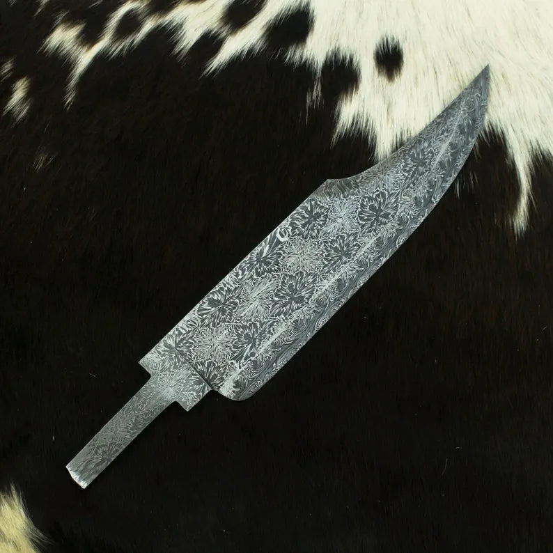 Damascene Mosaic Blank Blade Bd02