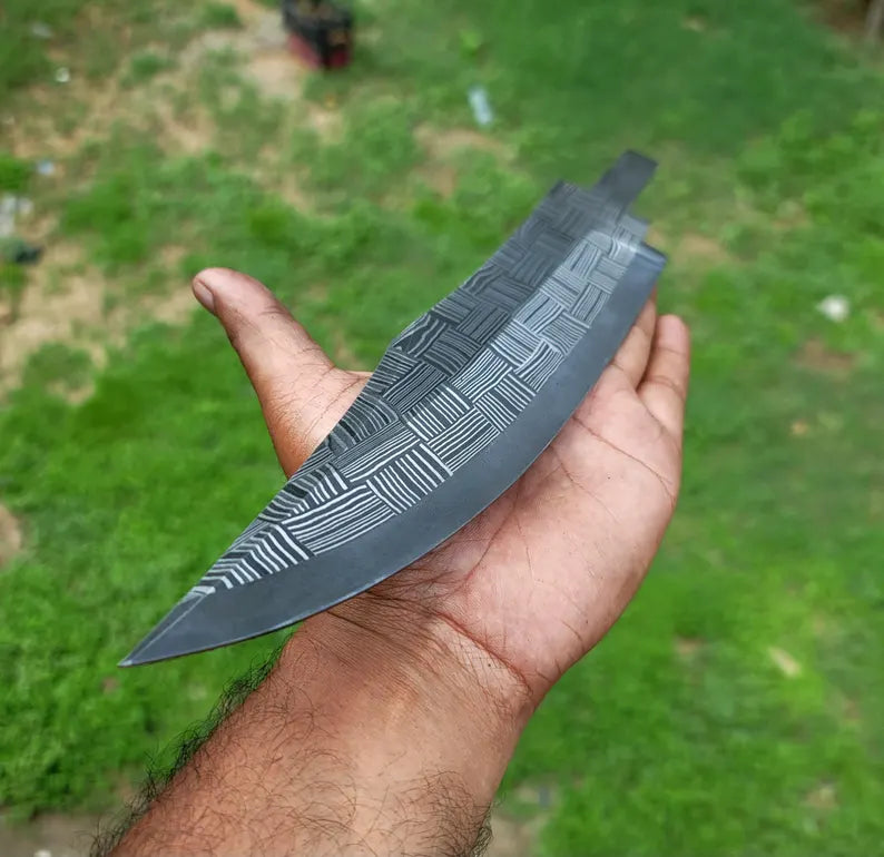 Damascene Mosaic Blank Blade Bd04