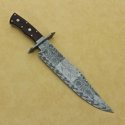 Damascene Bowie Knife